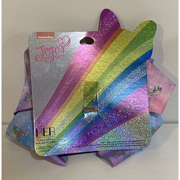 Nickelodeon Accessories Jojo Siwa Signature Bow Unicorn Galaxy Pink
